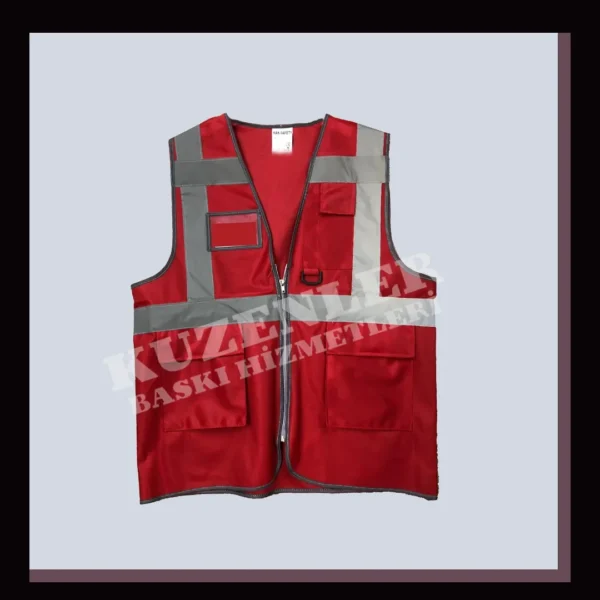 Kırmızı Mühendis Yeleği