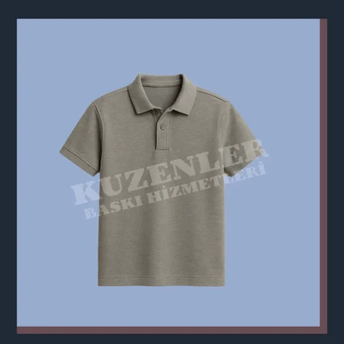 Gri T-shirt Polo Yaka