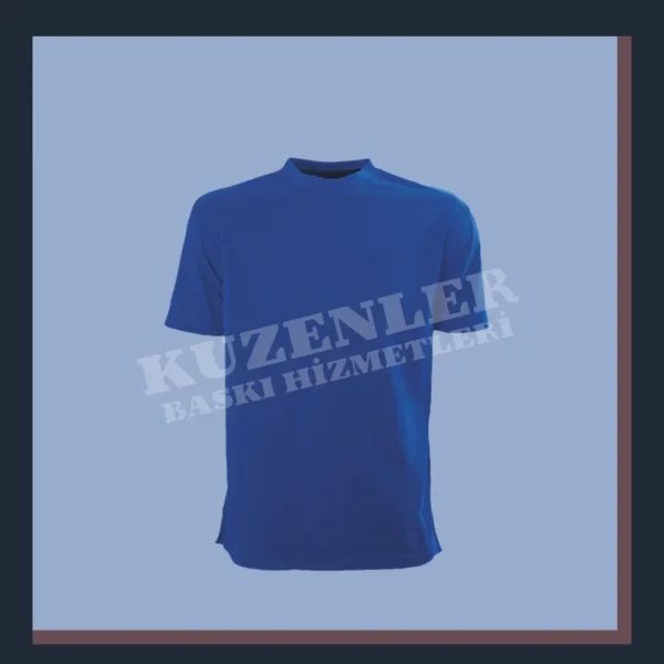 Lacivert T-shirt Bisiklet Yaka