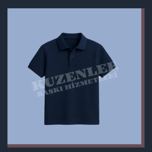 Lacivert T-shirt Polo Yaka