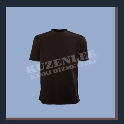 Siyah T-shirt Bisiklet Yaka